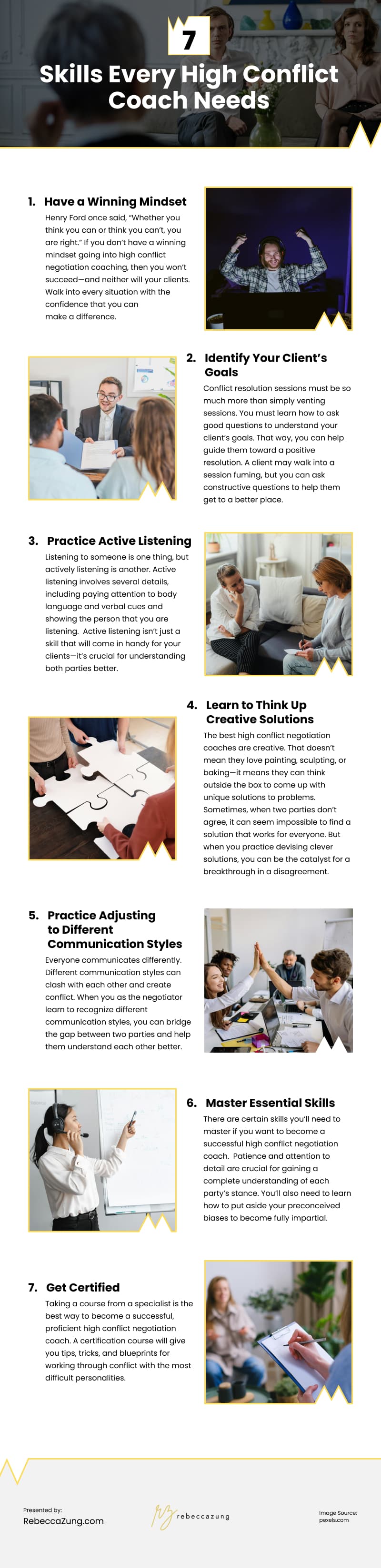 7 Skills Every High Conflict Coach Needs Infographic 7 Skills Every High Conflict Coach Needs Infographic