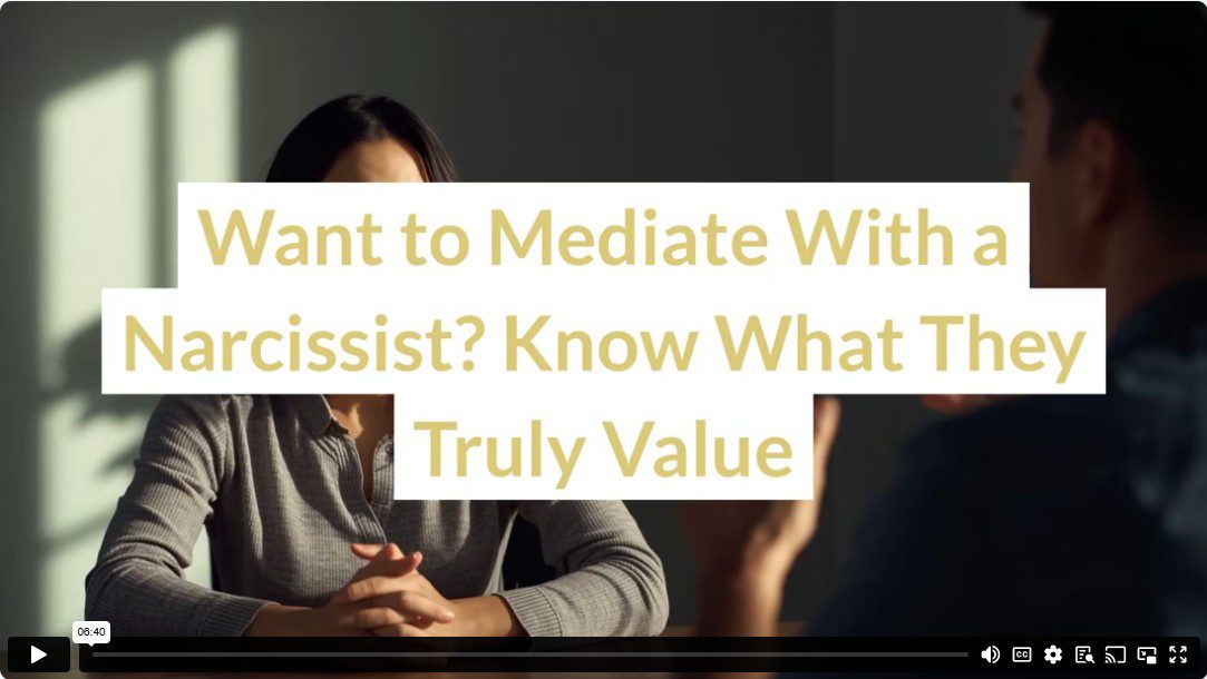 Want to Mediate With a Narcissist? Know What They Truly Value